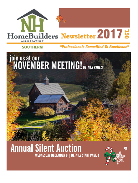 SNHHBRA October 2017 Newsletter