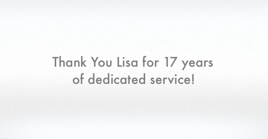 Thank You, Lisa!